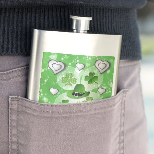 St. Patrick's Day Flask Flacon (Voorbeeld)