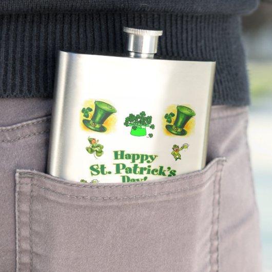 St. Patrick's Day Flask Flacon (Voorbeeld)