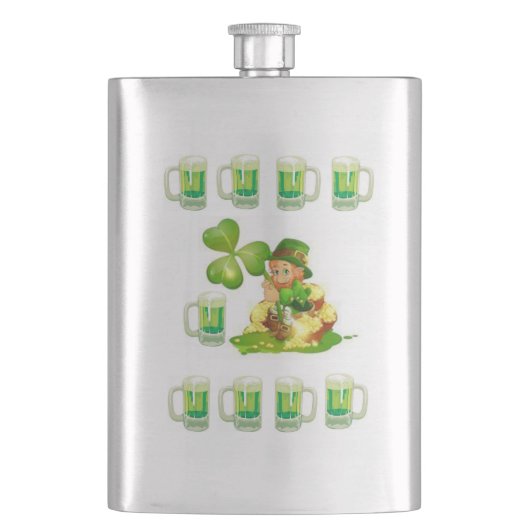 St. Patrick's Day Flask Flacon (Voorkant)