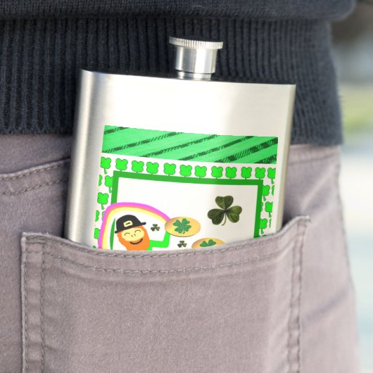 St. Patrick's Day Flask Flacon (Voorbeeld)