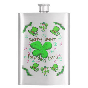 St. Patrick's Day Flask Flacon