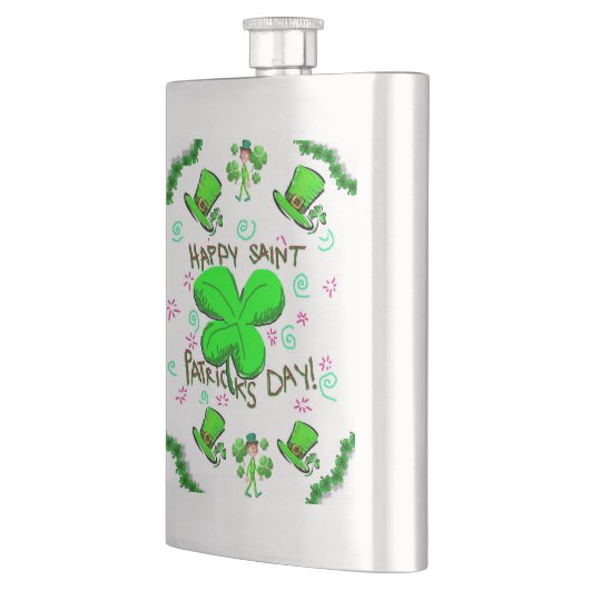 St. Patrick's Day Flask Flacon (Links)