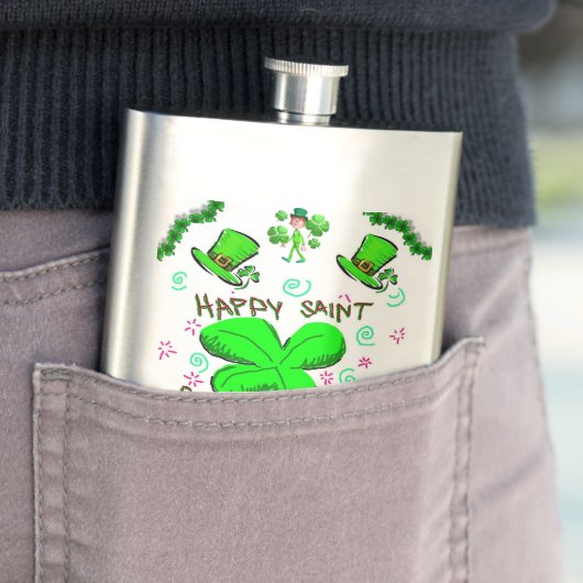 St. Patrick's Day Flask Flacon (Voorbeeld)