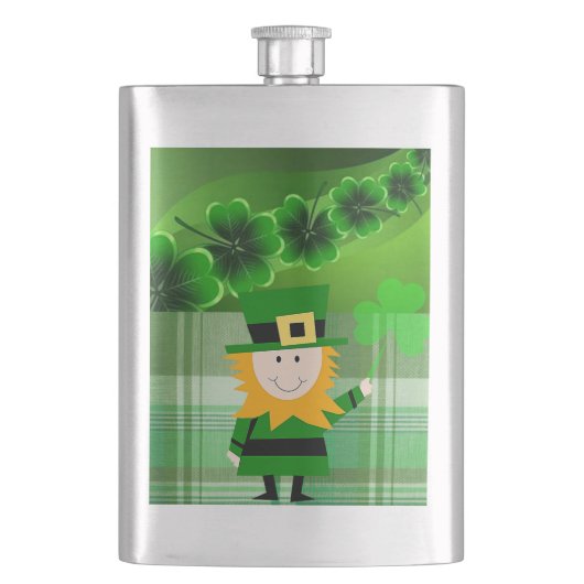 St. Patrick's Day Flask Flacon (Voorkant)