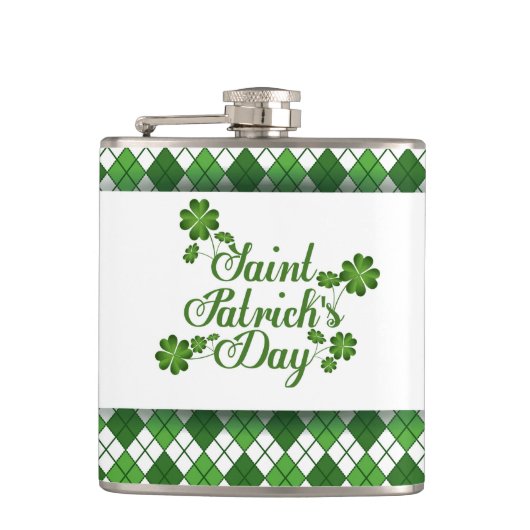 St. Patrick's Day Flask Heupfles (Voorkant)