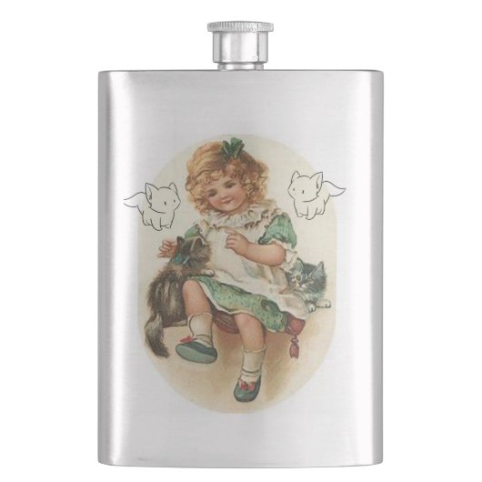 St. Patrick's Day Flask kitten Flacon (Voorkant)