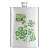 St. Patrick's Day Flask Owl Flacon (Voorkant)