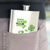 St. Patrick's Day Flask Owl Flacon (Voorbeeld)