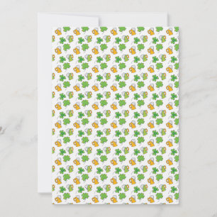 St. Patrick's Day Flat Wenskaart Kaart