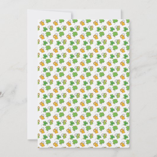 St. Patrick's Day Flat Wenskaart Kaart (Voorkant)