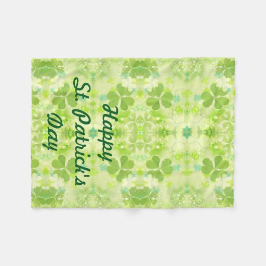 St Patrick's Day Fleece Lap Blanket for Wheelstoel (Voorkant (Horizontaal))