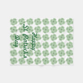 St Patrick's Day Fleece Lap Blanket for Wheelstoel (Voorkant (Horizontaal))
