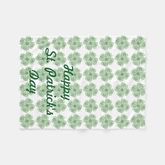 St Patrick's Day Fleece Lap Blanket for Wheelstoel (Voorkant (Horizontaal))