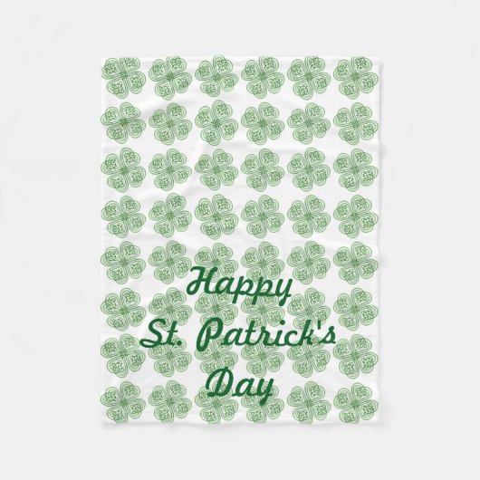 St Patrick's Day Fleece Lap Blanket for Wheelstoel (Voorkant)