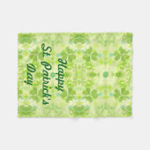 St Patrick's Day Fleece Lap Blanket for Wheelstoel Deken (Voorkant (Horizontaal))