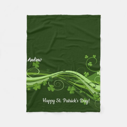 St Patricks Day Fleece Lap Deken voor Rolstoel (Voorkant)