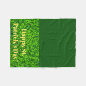 St Patricks Day Fleece Lap Deken voor Rolstoel (Voorkant (Horizontaal))
