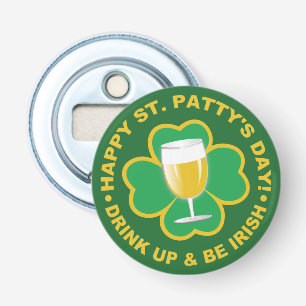 St. Patrick's Day-flesopener Button Flesopener