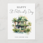 St. Patrick's Day Florida House Realty Marketing Feestdagenkaart (Voorkant)