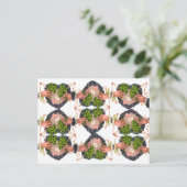 St. Patrick's Day Flower Heart en Clover Bouquets Briefkaart (Staand voorkant)
