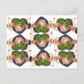St. Patrick's Day Flower Heart en Clover Bouquets Briefkaart (Voorkant)