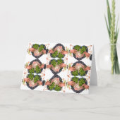 St. Patrick's Day Flower Heart en Clover Bouquets Kaart (Voorkant)