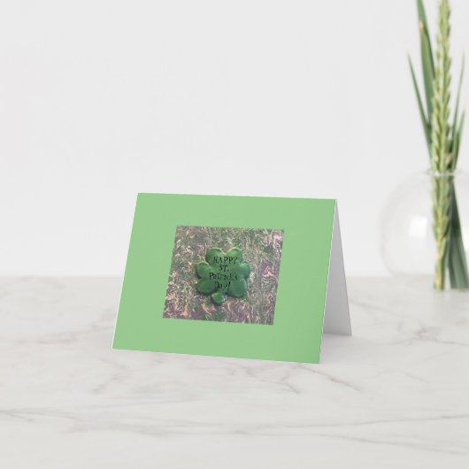 St. Patrick's Day Folded Blank Card Bedankkaart (Voorkant)