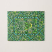 ST. PATRICK'S DAY FOLK ART SHAMROCKS N' LADYBUGS LEGPUZZEL (Horizontaal)