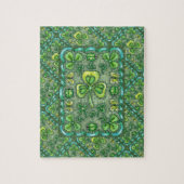 ST. PATRICK'S DAY FOLK ART SHAMROCKS N' LADYBUGS LEGPUZZEL (Verticaal)