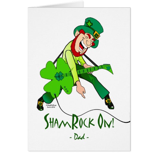 St. Patrick's Day for a Rock Star Dad, Shamrock On (Voorkant)