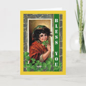 St Patrick's Day for Grandouders Irish Blessing Kaart (Voorkant)