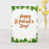 St Patricks Day For Husband Card Kaart (Gele Bloem)