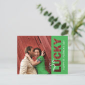 St Patrick's Day Foto Briefkaart Sjabloon | uitsni (Staand voorkant)