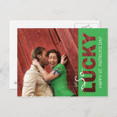 St Patrick's Day Foto Briefkaart Sjabloon | uitsni (Voorkant / Achterkant)