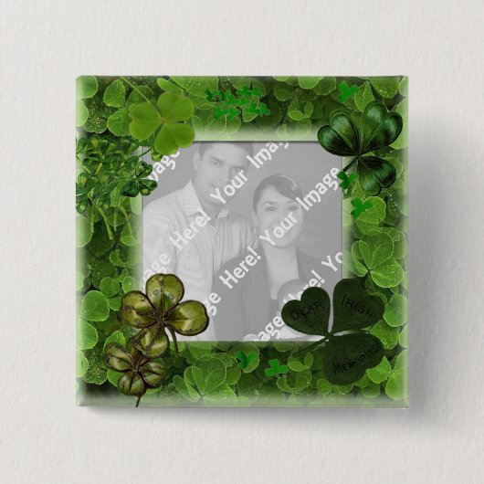 St. Patrick's Day Foto Button (Voorkant)
