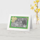 St. Patrick's Day Foto Lijst Sjabloon (Gele Bloem)