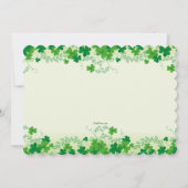 St. Patrick's Day Foto Uitnodiging (Achterkant)
