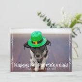 St Patrick's Day-fotokaart Kaart (Staand voorkant)