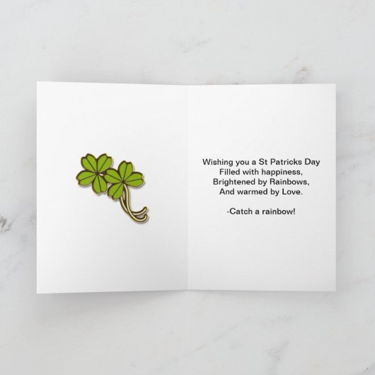 St. Patrick's day-fotokaart Kaart (Binnen)