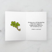 St. Patrick's day-fotokaart Kaart (Binnen)