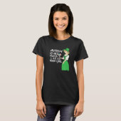 St Patricks Day Four Leaf C Irish Girl Autism Awar T-shirt (Voorkant volledig)