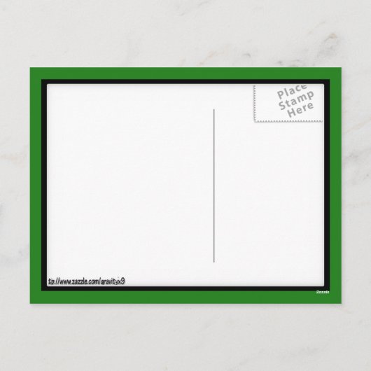 St. Patrick's Day Four Leaf Clover Feestdagenkaart (Achterkant)