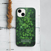 St. Patrick's Day Four-Leaf Clover gepersonaliseer Case-Mate iPhone Case