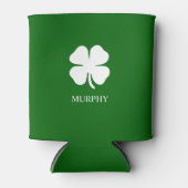 St Patricks Day Four Leaf Clover Green Iers bier Blikjeskoeler (Voorkant)