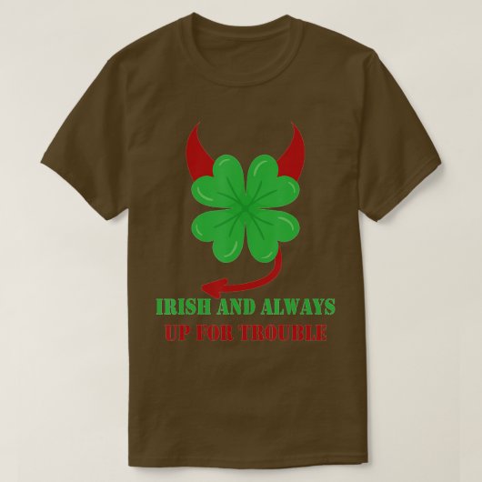 St Patricks Day Four Leaf Clover Irish Shamrock Tr T-shirt (Design voorkant)