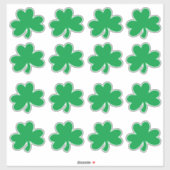 St. Patrick's Day Four Leaf Clover Party Groen Sticker (Vel)