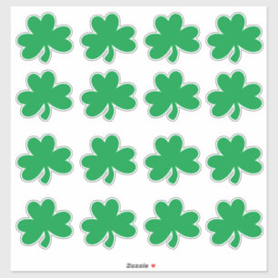 St. Patrick's Day Four Leaf Clover Party Groen Sticker