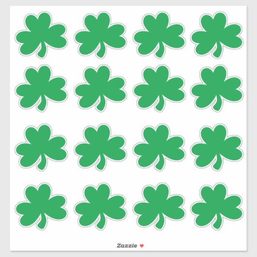 St. Patrick's Day Four Leaf Clover Party Groen Sticker (Vel)