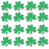St. Patrick's Day Four Leaf Clover Party Groen Sticker (Voorkant)