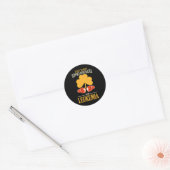 St Patricks Day Four Leaf Clover Raise Leukemie Aw Ronde Sticker (Envelop)
